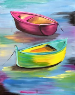 barcos de colores